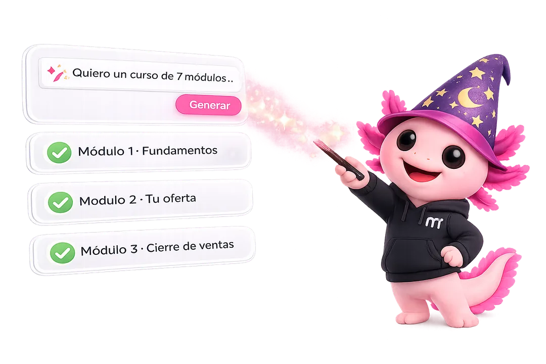 Mocca: describe tu curso y la IA arma los módulos y las clases en borrador
